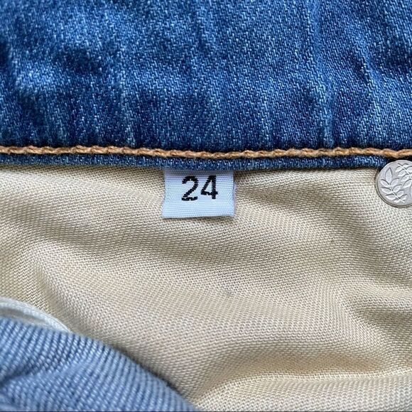 Rag & Bone Denim Blue Paper bag Skinny Pants - Size: 24 - Picture 4 of 9